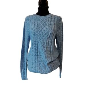 Croft & Barrow Light Blue Cable Knit Crewneck Sweater(5 For $20 Item)